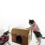 Household Simple Corrugated Double-layer Pet Cat Litter