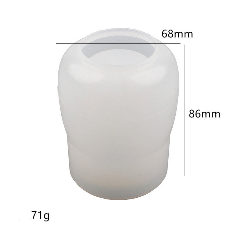 Round Bottle Drop Glue Mold Storage Box Tree Silicone