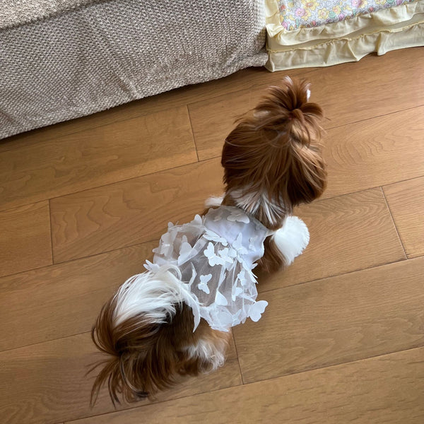 Pet Dog Breathable Anti-shedding Satin Skirt